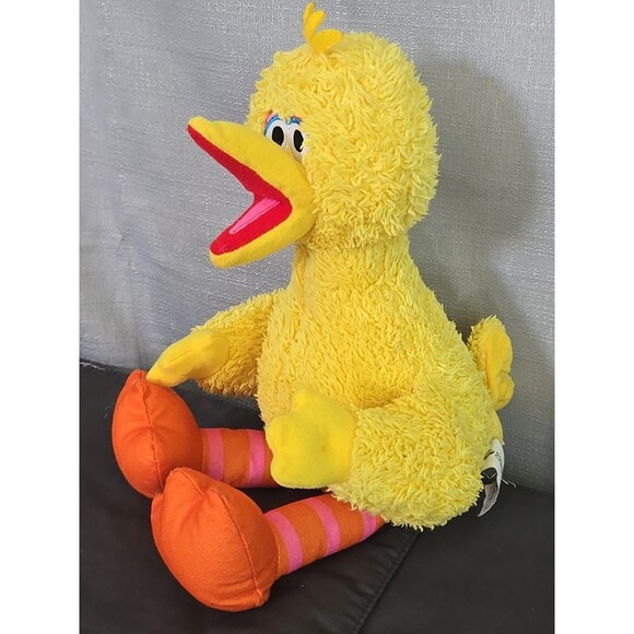 Kohls Cares Big Bird 15" Plush Stuffed Animal Sesame Street Yellow Gift Boy Girl - Picture 6 of 7